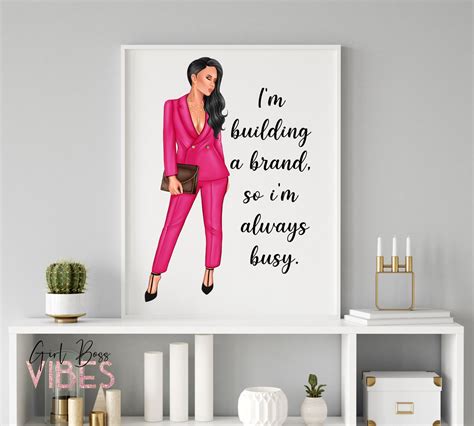 Lady Boss Wall Art Boss Lady Quotes Printable Etsy