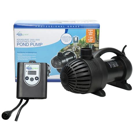 Aquascapes will help you get the water features that will relax your mind and give you peace of mind. Aquascape AquaSurge PRO 2000-4000 Adjustable Flow Pump ...