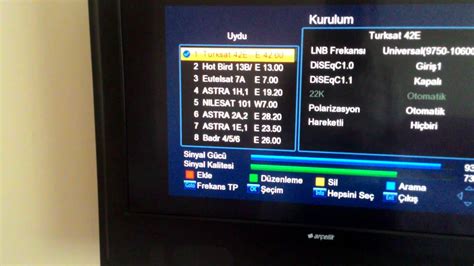 Türksat 4a Ayarlama Uydu Ekleme Tüm Kanalları Bulma Kesin Çözüm YouTube