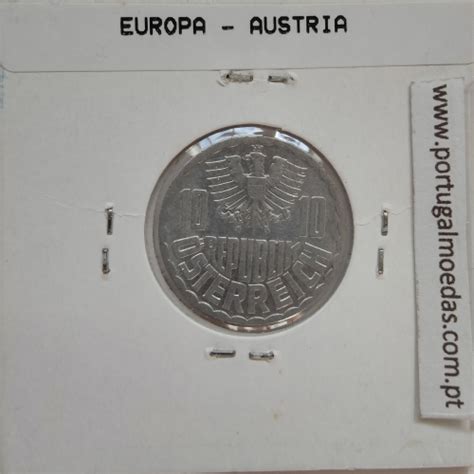 Wcepau28781974b Áustria 10 Groschen 1974 Alumínio World Coins