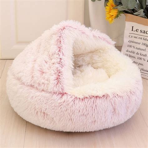 Warm And Fluffy Round Cat Cave Bed Petiboo Cat Beds