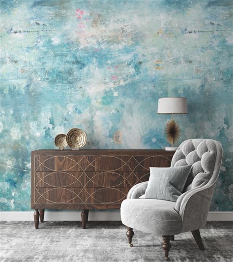 Blue Distressed Shabby Chic Wallpaper Ice Feathr Wallpapers