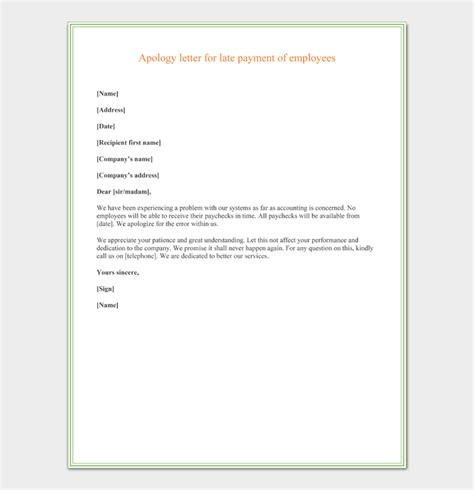 A clothing allowance is a weekly payment we give you if you get orphan's benefit or unsupported child's benefit for children in your care, to help you pay for their clothing. Letter of Apology for Delay in Payment - Sample Letters