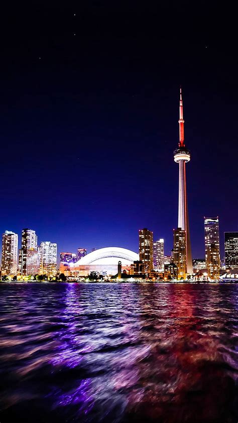 Toronto Ontario Ca Canada Canadian Cn Tower Leaf Light Maple