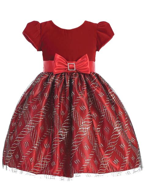 Lito Toddler Christmas Dress Red Plaid With Velvet C814