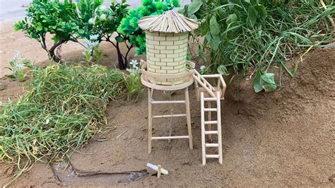 How To Make Mini Water Tower Construction Mini Water Tank Water