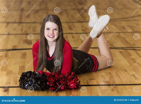 High School Cheerleader Portrait Stock Photo Image 51472134