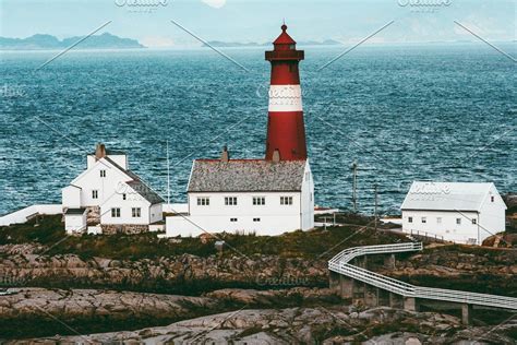 Tranoy Lighthouse Norway Landscape Sponsored Landscapeseanorway