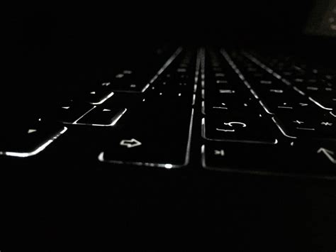 Wallpaper Lights Dark Macro Technology Keyboards Line