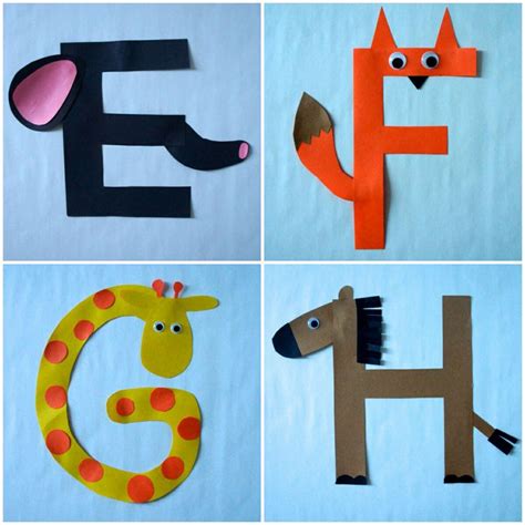 Animal Alphabet Craft Alphabet Crafts Animal Alphabet Crafts