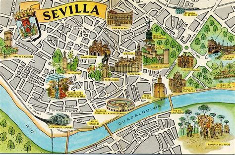 Sevilla Map Card Colección De Mapas De Las Capitales De Pr Flickr