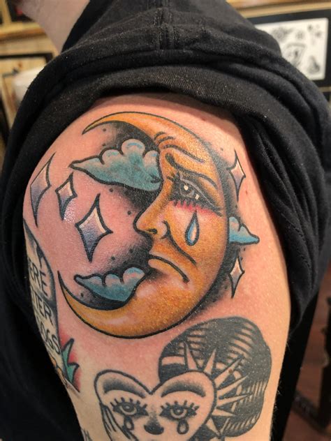 Moon Shoulder Tattoo Best Tattoo Ideas