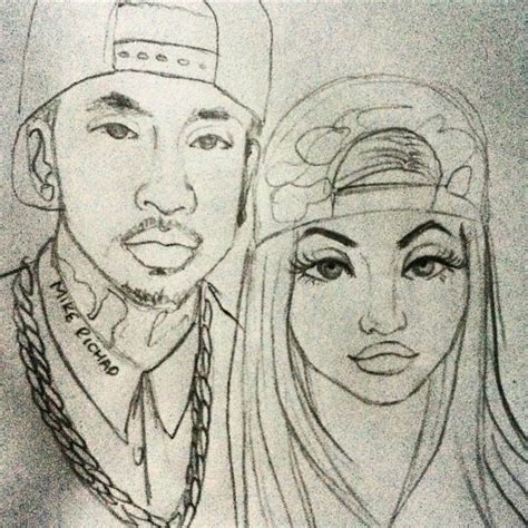 Kyliejenner Tyga Inlove Dope Amor Couple Drawing P Flickr