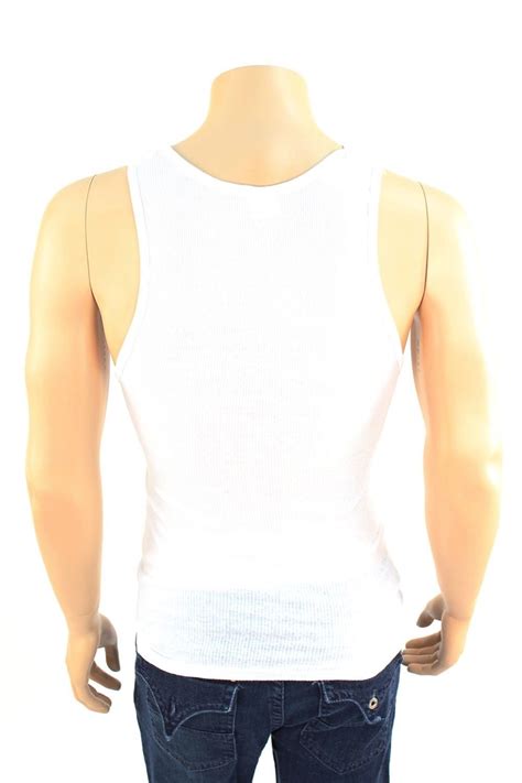 3 mens white tank top 100 cotton a shirt wife beater ribbed lot pack undershirt ebay