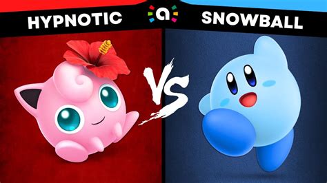 Hypnotic Jigglypuff Vs Snowball Kirby Super Smash Bros Ultimate