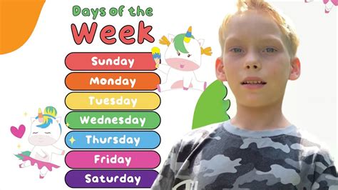 Days Of The Week Song 7 Days Of The Week Nursery Rhymes And Children