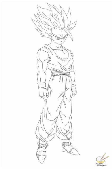 Dragon ball z colouring book coloring pages kids clip art library. Dragon Ball Z Coloring Pages Gohan - Coloring Home
