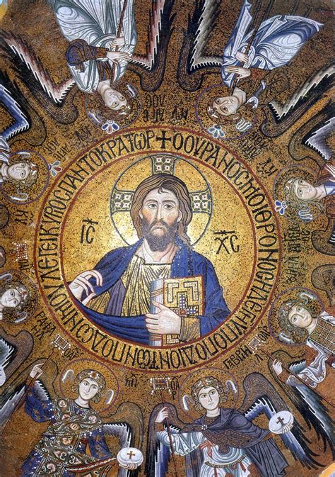 Byzantine Mosaic History Painting Mosaic