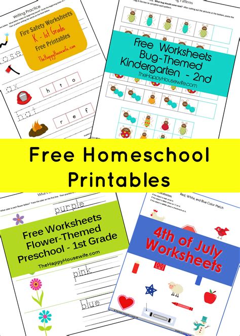Homeschool Free Printables The Happy Housewife™ Home Schooling