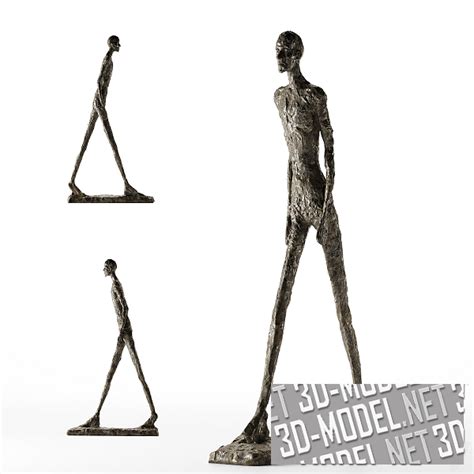 3d модель Скульптура Шагающий человек I от Alberto Giacometti