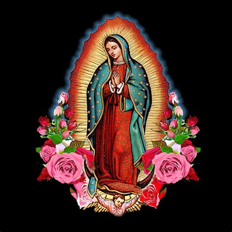 Apron Featuring Our Lady Of Guadalupe Virgin Mary T For Mom Abuela