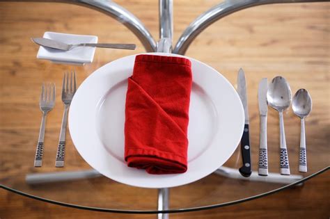 The arrangement for a single diner is called a place setting. Correct Placement of Napkins and Utensils on a Table | eHow