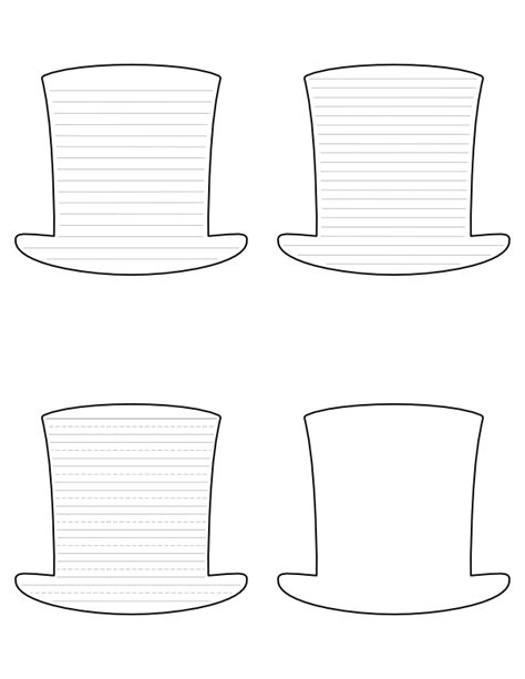12, 1809, in hardin county, kentucky. Free Printable Abraham Lincoln Hat-Shaped Writing Templates