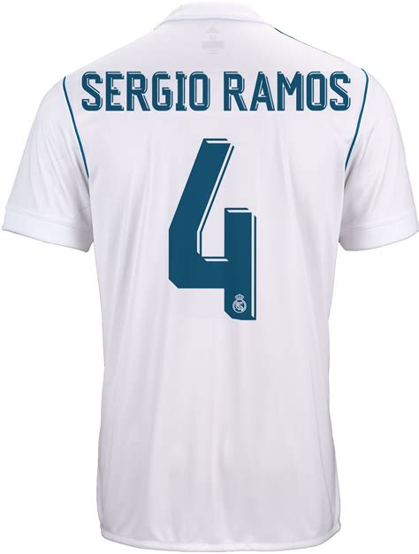201718 Adidas Sergio Ramos Real Madrid Home Jersey Soccerpro
