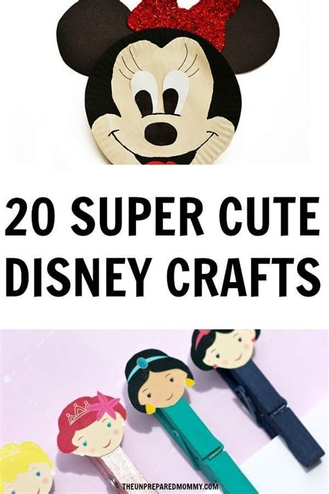 20 Easy Disney Crafts For Kids The Unprepared Mommy Disney Crafts