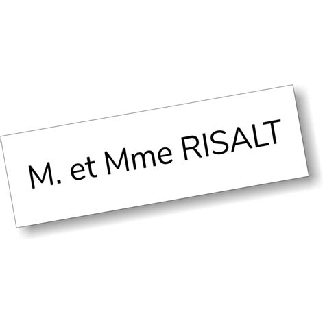 La profondeur du passage devant les boites aux lettres doit être au minimum de 1m20. Etiquette boîte aux lettres 80x25mm