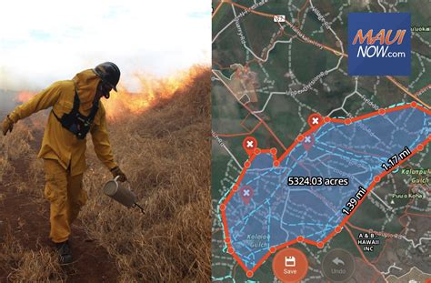 Kahikinui Fire 100 Contained Evacuations Lifted 300 Acres Burned