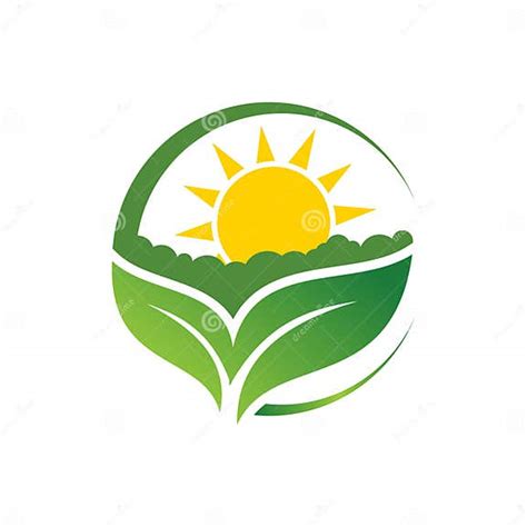Agriculture Logo Template Design Icon Sign Or Symbol Stock Vector