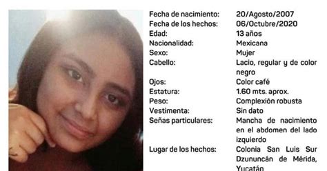 Emiten Alerta Amber Por Menor De Edad Desaparecida En Mérida La