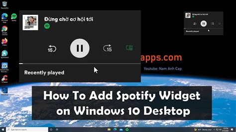 How To Enable Spotify Widget On Windows 10 Desktop Spotify Widget For