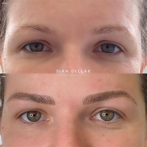 Feathery But Defined Brows With Microblading Sian Dellar