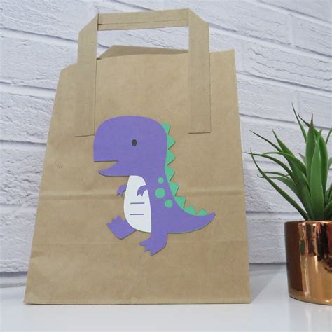 Dinosaur Party Bags Pack Of 6 Etsy