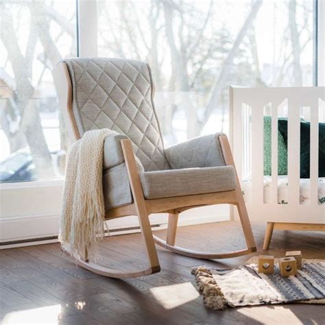 Most comfortable rocking chair : Dutailier Margot Rocker - Natural with Light Grey ...