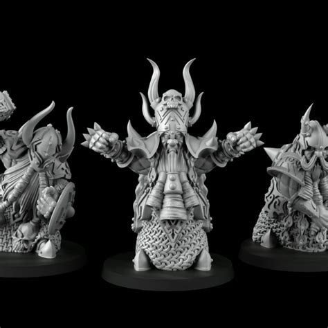 Three Chaos Dwarf Characters Stls By Crosslances 3d Printable Resources Chaos Dwarfs Online