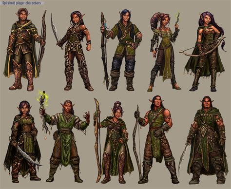 Legend Of Spirehold Character Designs By Thefirstangel On Deviantart