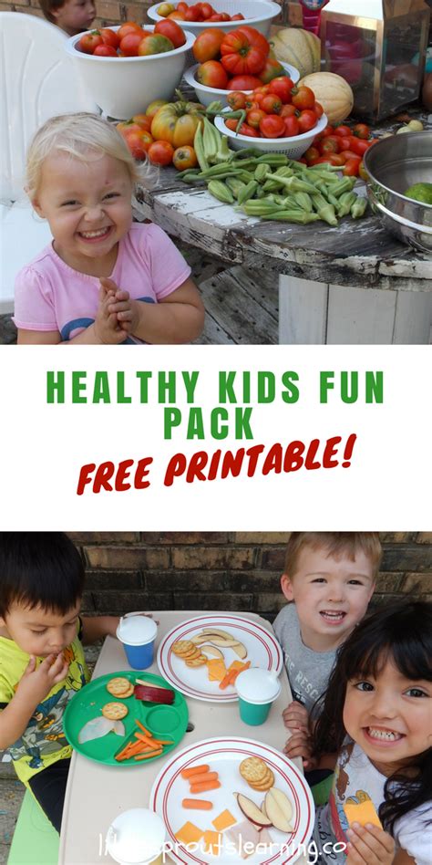 Healthy Kids Fun Pack! Free Printable