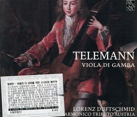 알라딘 중고 두프트슈미트 Lorenz Duftschmid Telemann Viola Di Gamba 디지팩