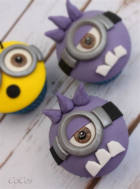 Purple Minion Cupcakes Decorated Cake By Lynette Brandl Cakesdecor