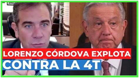 SON UNOS TIRANOS LORENZO CÓRDOVA NO SE QUEDA CALLADO y pide a AMLO