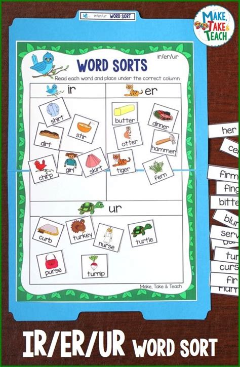 Phonics Based Word Sorting Activities Make Take And Teach Word Sorts