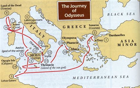 A Mediterranean Journey Homers Odyssey