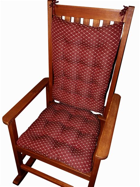 The budge english garden patio chair cover, extra large provides high quality protection to your outdoor patio chair. Tiffany Wine Red Extra Large Rocking Chair Cushion Set ...