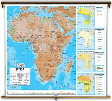 The map above reveals the physical landscape of the african continent. Map of africa physical features labeled