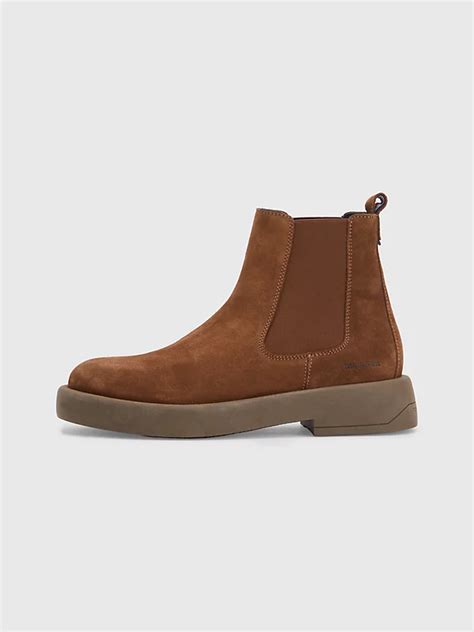 Suede Chelsea Boot Brown Tommy Hilfiger