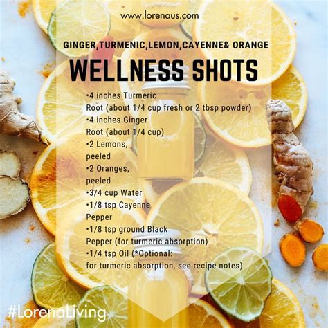 Ginger Turmeric Wellness Shots With Lemon Cayenne Fresh Recipes