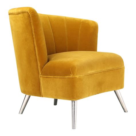 No matter your home decor style—be it modern or bohemian, farmhouse or traditional—there are a huge range of accent chairs to choose from, so. Layan Accent Chair Right Yellow | Products | MOE'S Wholesale